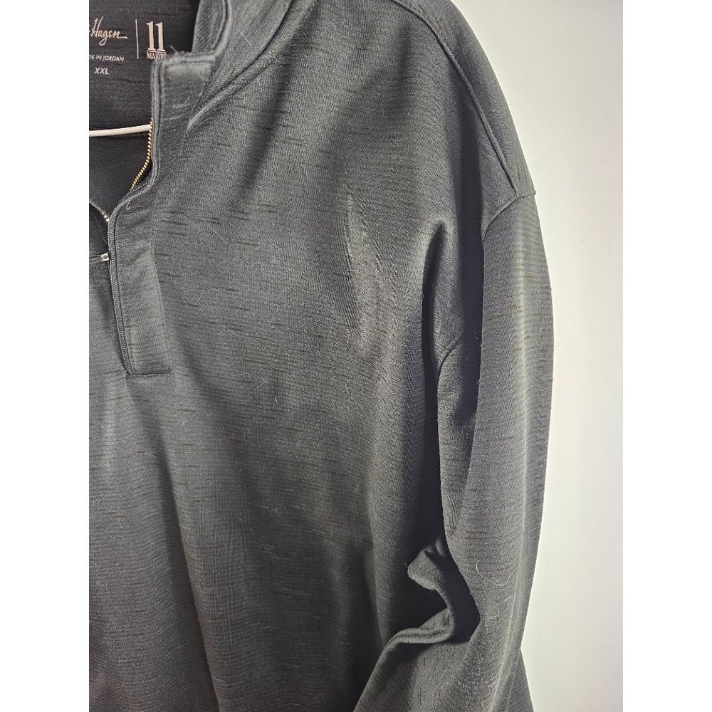 Walter Hagen Golf Black Quarter-Zip Pullover Sweatshirt - Picture 2 of 9